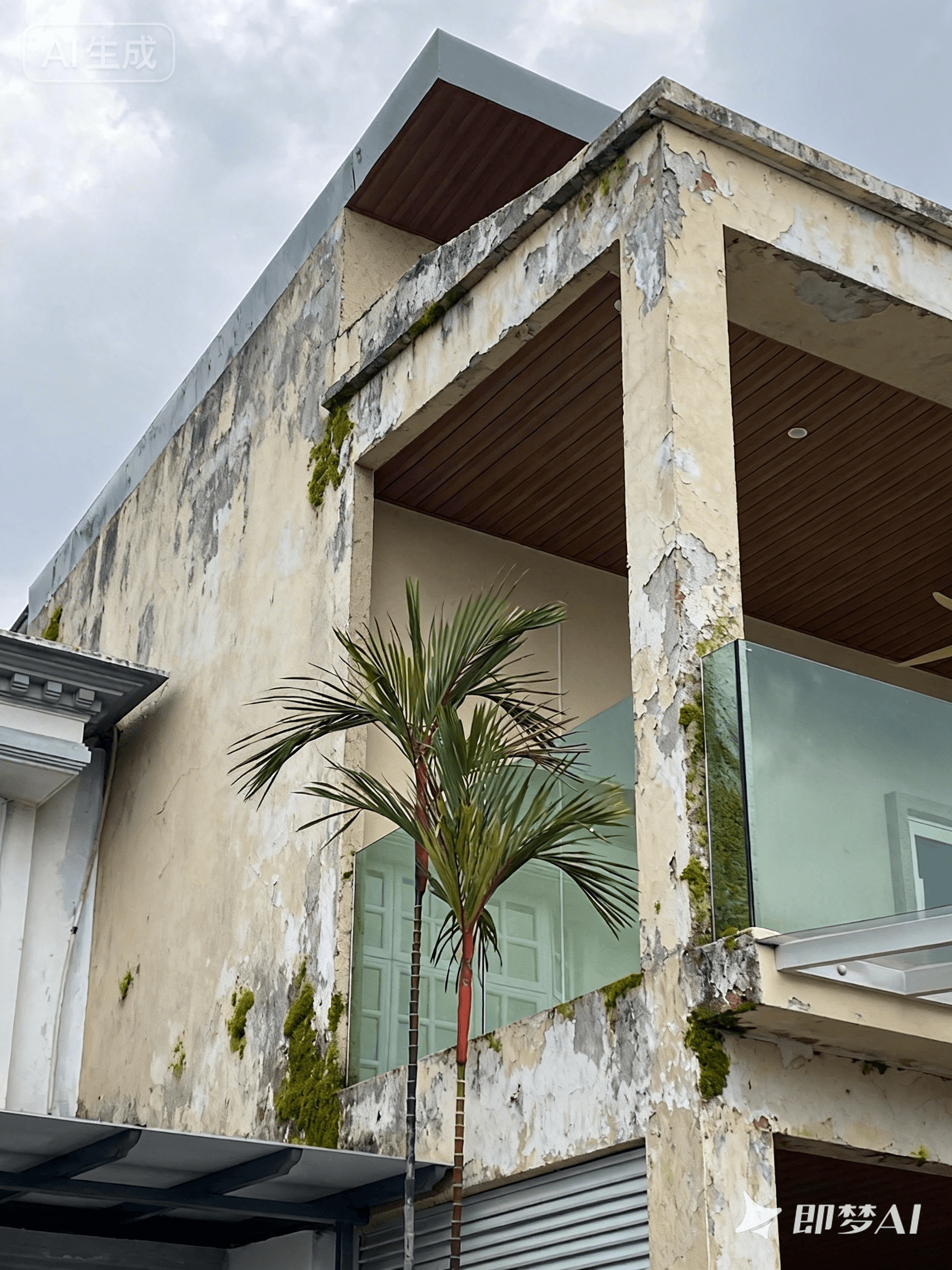Semi-D Exterior · Rough Granite · Petaling Jaya — before